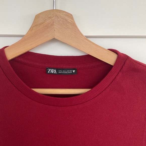 Zara Ruched Ribbed Dress - Picture 9 of 11